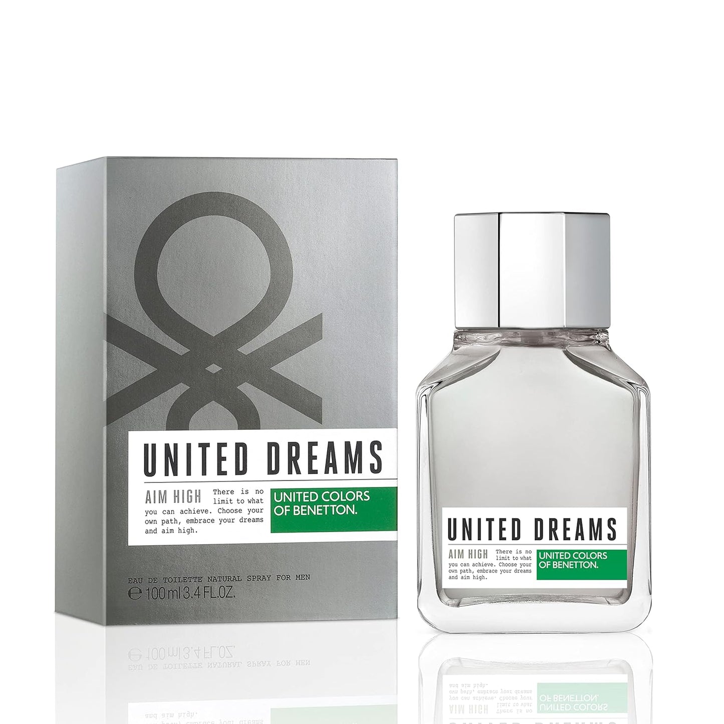 United Colors OF Benetton Colors Dreams Aim High 3.4 oz EDT Men TESTER