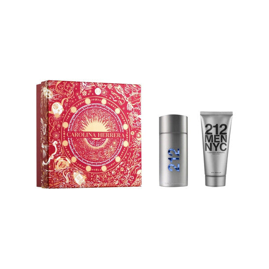 CAROLINA HERRERA 212 NYC 3.4 OZ/100ML MENS EDT + 3.4 OZ/100ML SHOWER GEL GIFT SET