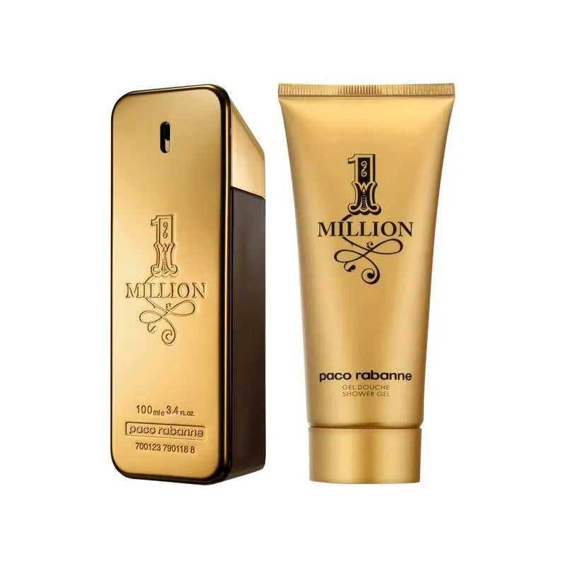 PACO RABANNE 1 MILLION 3.4 OZ/100ML MEN'S EAU DE TOILETTE + 3.4 OZ/100ML SHOWER GEL GIFT SET