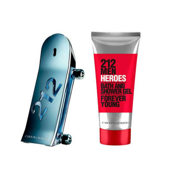 CAROLINA HERRERA 212 HEROES 3.0 OZ/90ML MENS EDT + 3.4 OZ/100ML SHOWER GEL GIFT SET