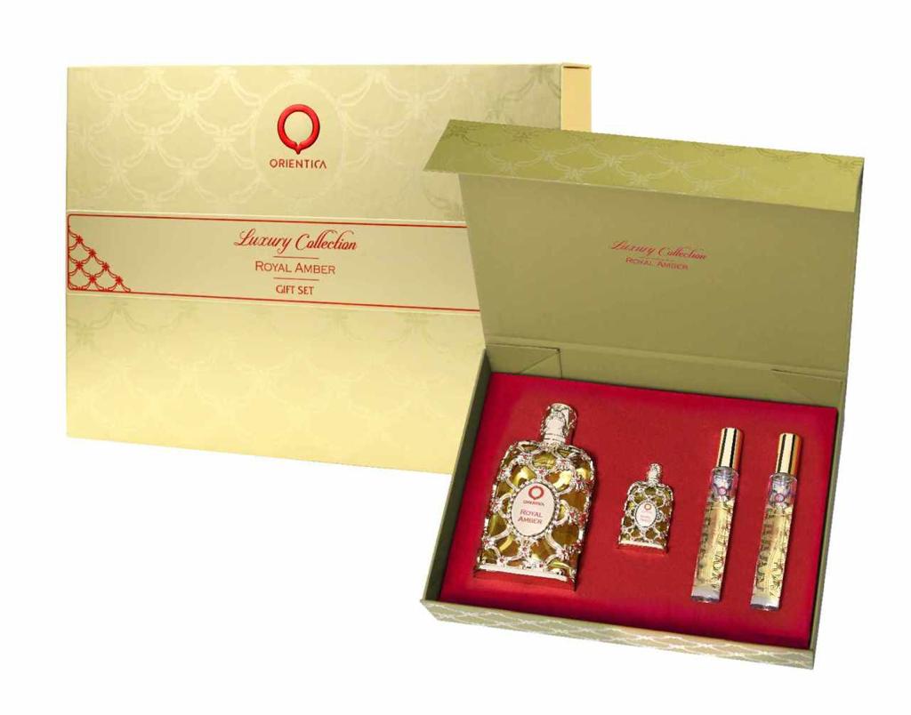 Orientica Luxury Collection Royal Amber 4pc Gift Set Unisex